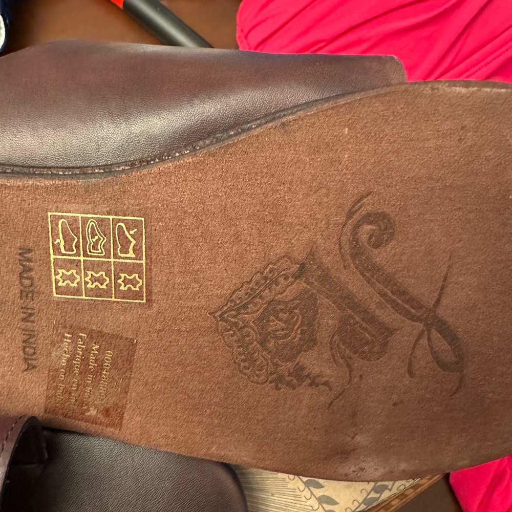 ❤️ FREE PEOPLE MILA MINIMAL Brown Leather Buckle flat sandals - Picture 6 of 10